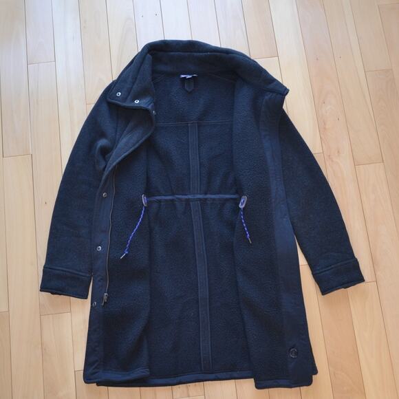 Patagonia Fleece Coat Jacket Size Medium Dark Gray - Picture 5 of 6
